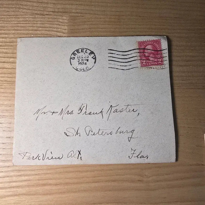 [BUNJANG] Vintage Calligraphy Letter Envelopes (Set of 3) / 빈티지 필기체 편지 봉투 3장