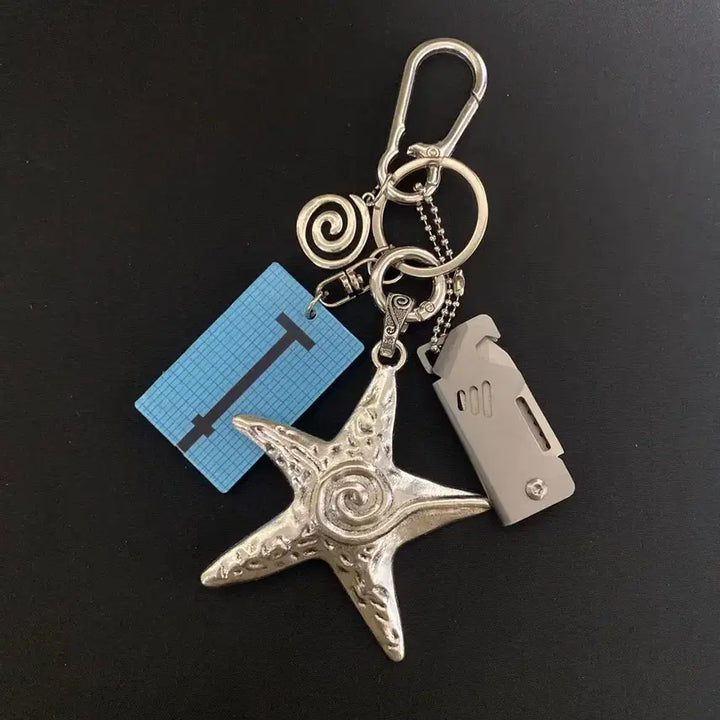 [BUNJANG] Silver Starfish Keychain / 실버 스타피쉬 키링