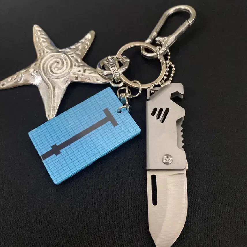[BUNJANG] Silver Starfish Keychain / 실버 스타피쉬 키링