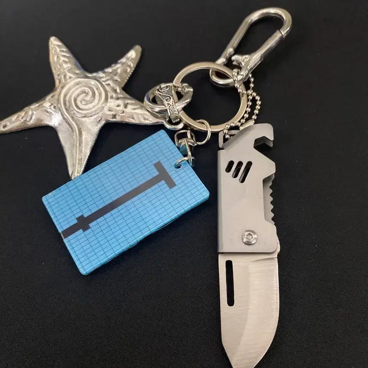 [BUNJANG] Silver Starfish Keychain / 실버 스타피쉬 키링
