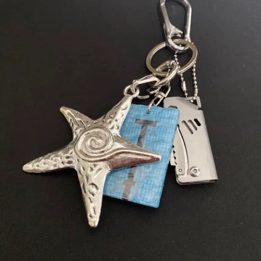 [BUNJANG] Silver Starfish Keychain / 실버 스타피쉬 키링