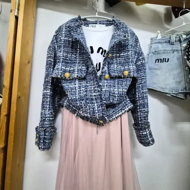 [BUNJANG] ZARA Avant Tweed Jumper / 자라 아방 트위드 점퍼