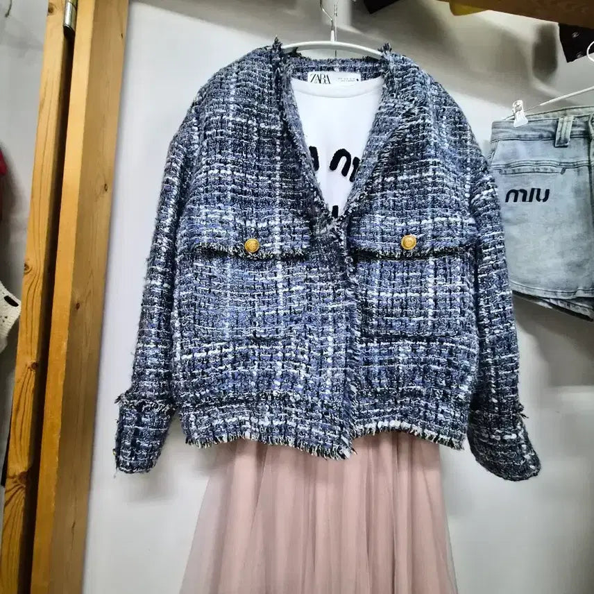 [BUNJANG] ZARA Avant Tweed Jumper / 자라 아방 트위드 점퍼