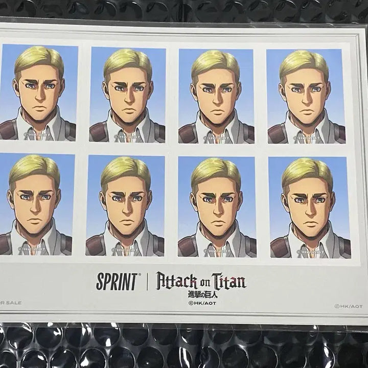 [BUNJANG] Attack on Titan Sprint Collaboration Erwin Smith Photo / 진격의 거인 스프린트 gs25 콜라보 경품 엘빈 증명사진