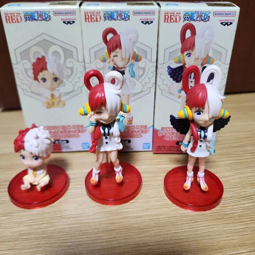 [BUNJANG] One Piece World Collectable Figure Uta Set / 원피스 피규어 원피스 월콜 우타 삼종 일괄