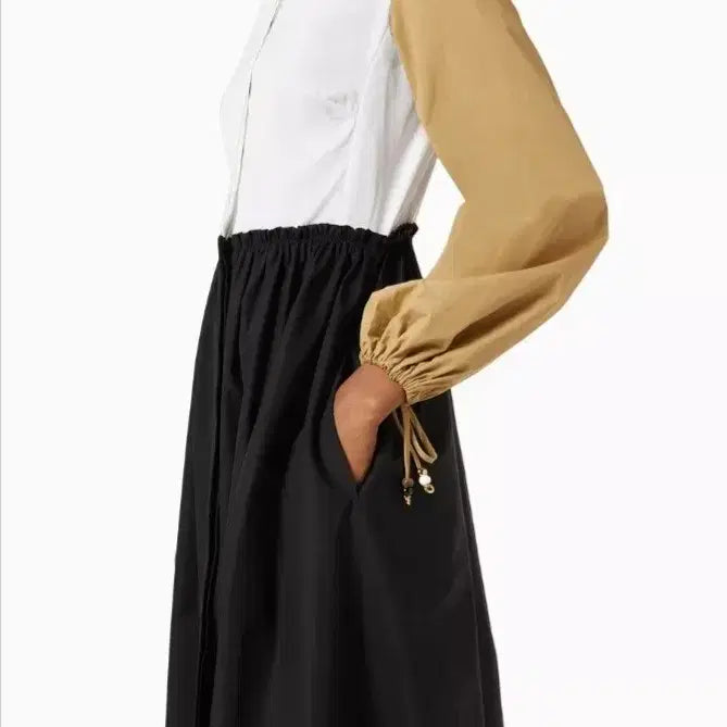 [BUNJANG] Max Mara Color Block Shirt Dress / 막스마라 배색 셔츠 원피스