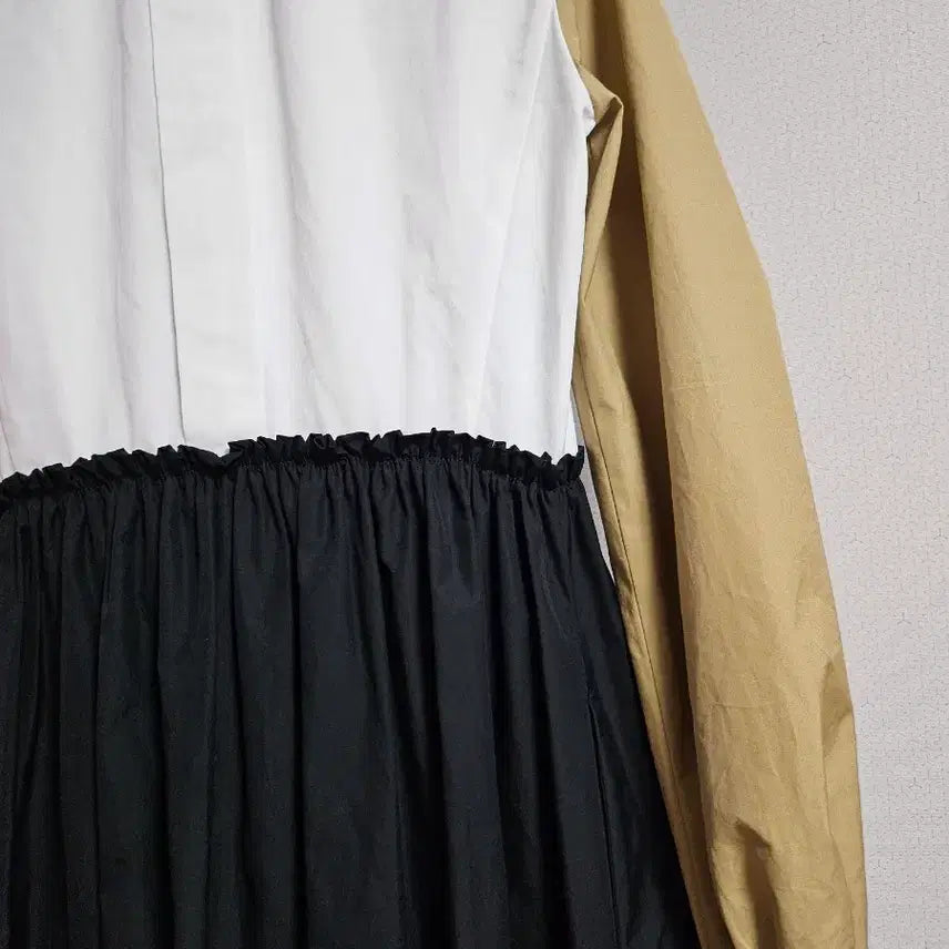 [BUNJANG] Max Mara Color Block Shirt Dress / 막스마라 배색 셔츠 원피스