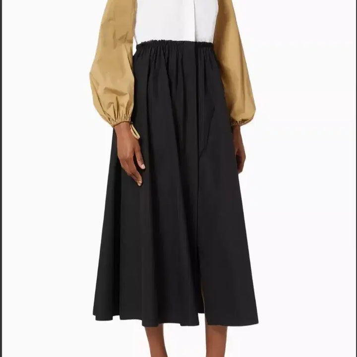 [BUNJANG] Max Mara Color Block Shirt Dress / 막스마라 배색 셔츠 원피스