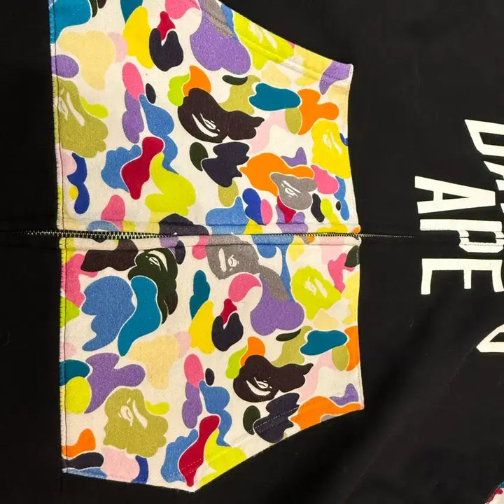[BUNJANG] BAPE Shark Black Multi Camo Hoodie Zip-up / (초희귀2XL)베이프 샤크 블랙 멀티 카모 후드집업