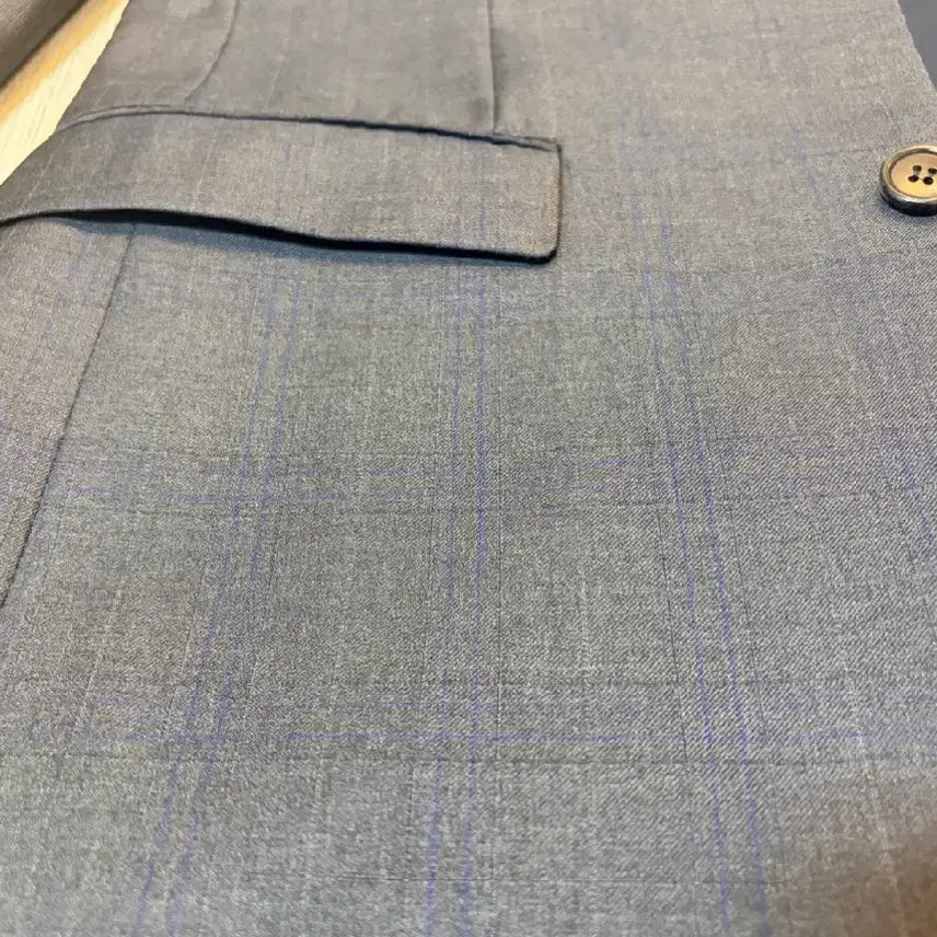 [BUNJANG] Solid Homme (Wooyoungmi) Gray Blazer Jacket / 솔리드옴므(우영미) 모100% 그레이컬러 자켓 블레이져 100사이즈1회착