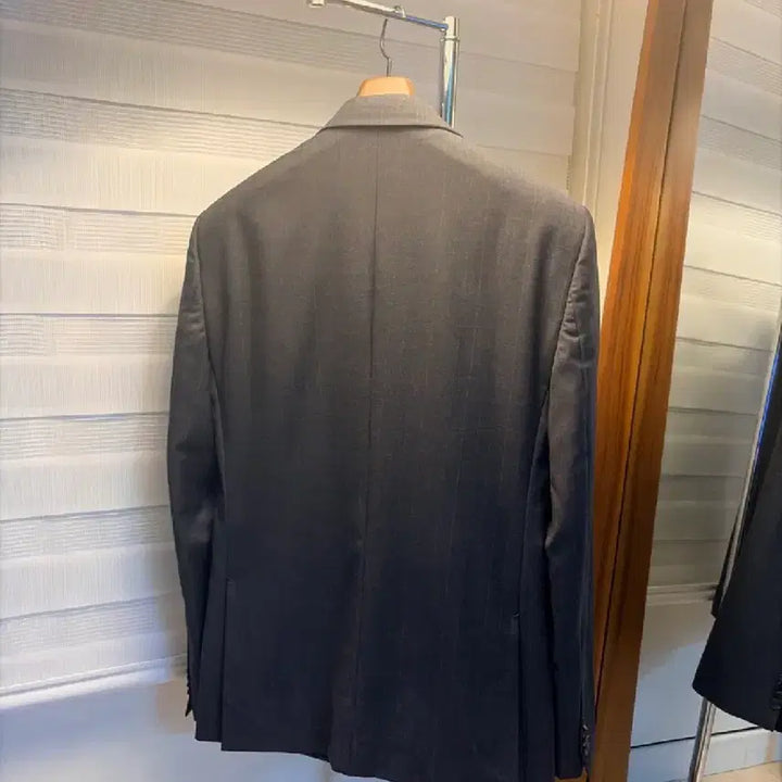 [BUNJANG] Solid Homme (Wooyoungmi) Gray Blazer Jacket / 솔리드옴므(우영미) 모100% 그레이컬러 자켓 블레이져 100사이즈1회착
