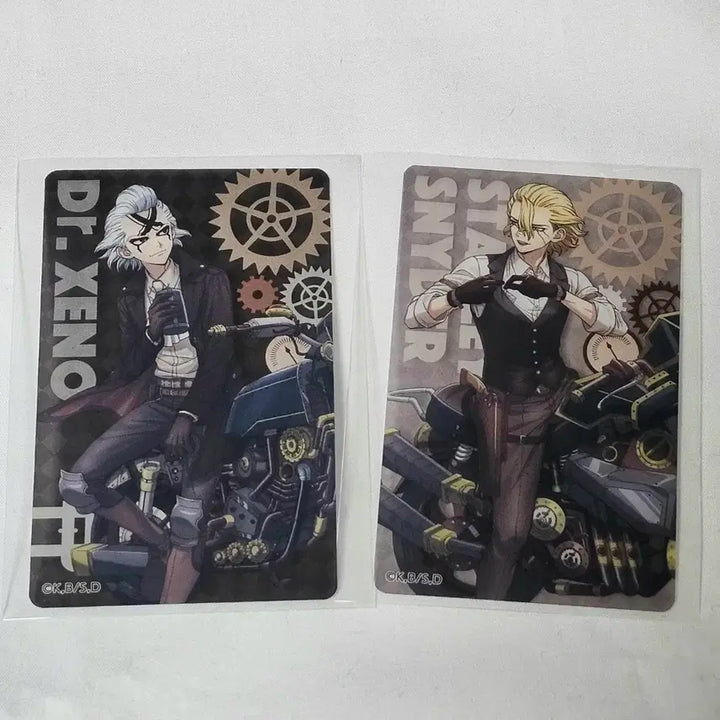 [BUNJANG] Dr. Stone Touring ver. Stanley Geno Clear Card Bundle (2 pcs) / 닥터스톤 투어링 ver. 스탠리 제노 클리어카드 클카 일괄 2장