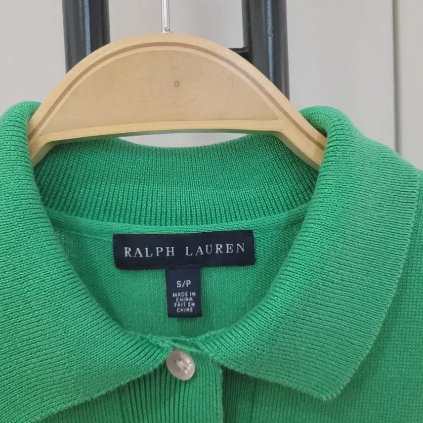 [BUNJANG] Ralph Lauren Cotton Knit Collar Dress S / 랄프로렌 코튼 니트 카라 원피스 S사이즈
