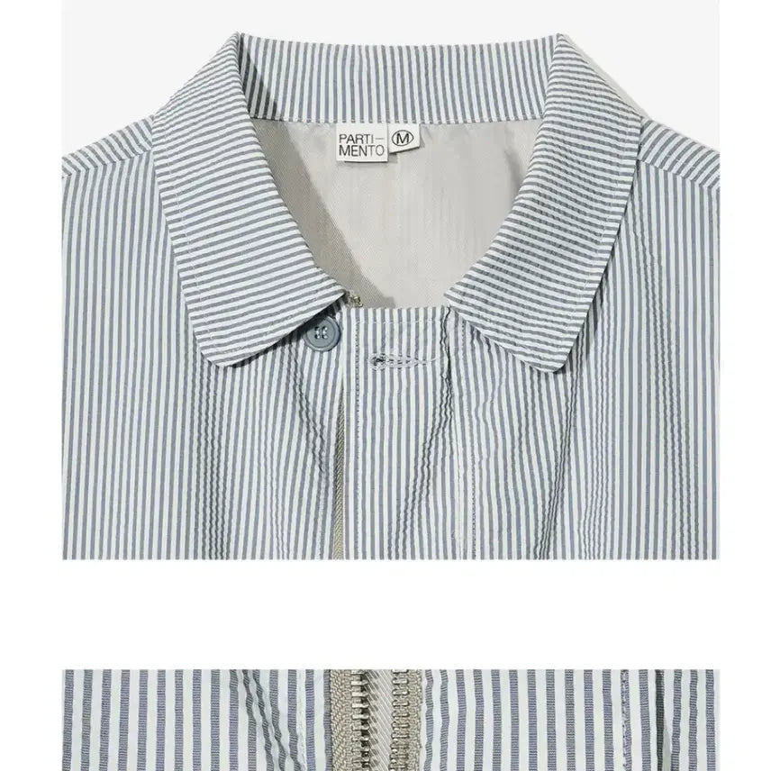 [BUNJANG] Partimento Stripe Harrington Jacket Blue / 파르티멘토 Stripe Harrington Jacket Blue M