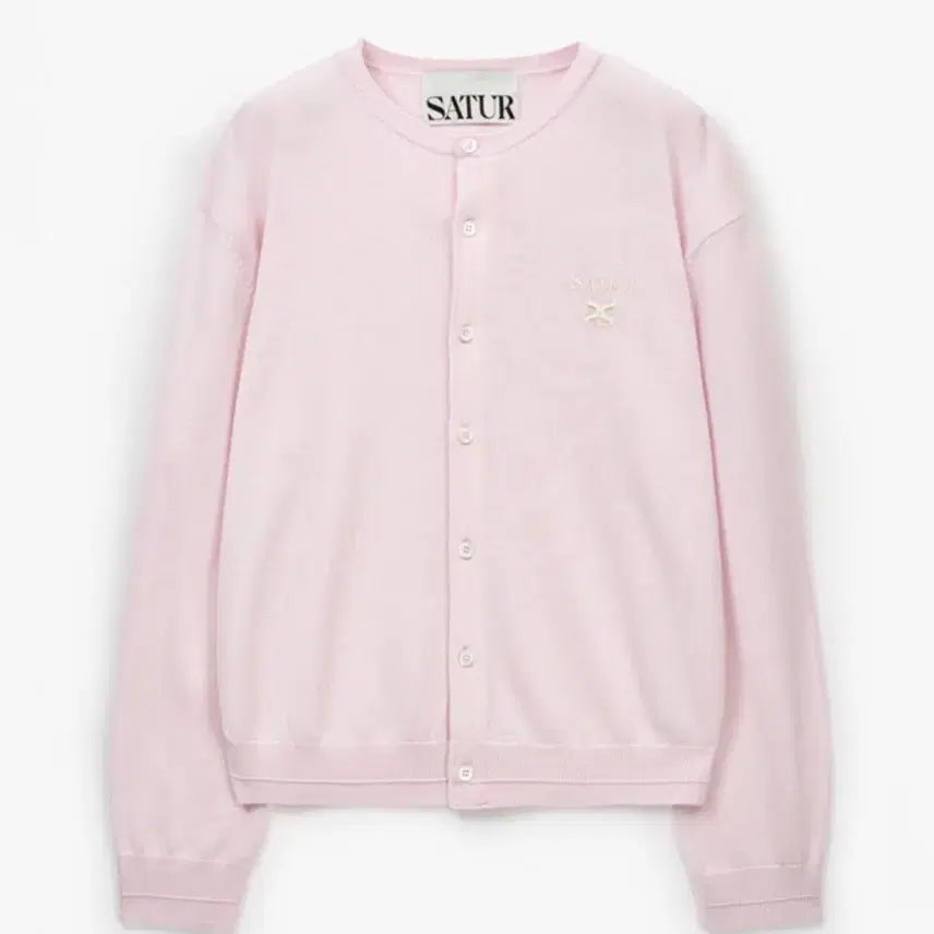 [BUNJANG] Setter Basic Pink Cardigan (Sealed) / 세터 베이직 핑크가디건 (미개봉 새상품)  10.0