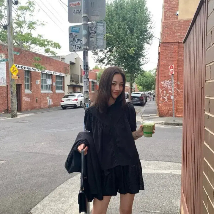 [BUNJANG] Anderson Bibi Lace Blouse Black / 언더슨 비비 레이스 블라우스 블랙