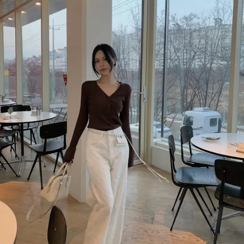 [BUNJANG] Bybeauty Tweed Denim Pants / 바이베이지 트위드데님팬츠