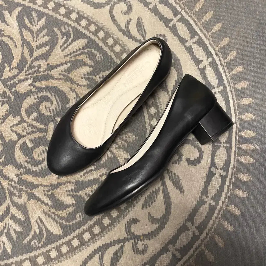 [BUNJANG] Kuen (Women) Pumps Black Heels / 쿠에른 (우먼) 펌프스 블랙 구두