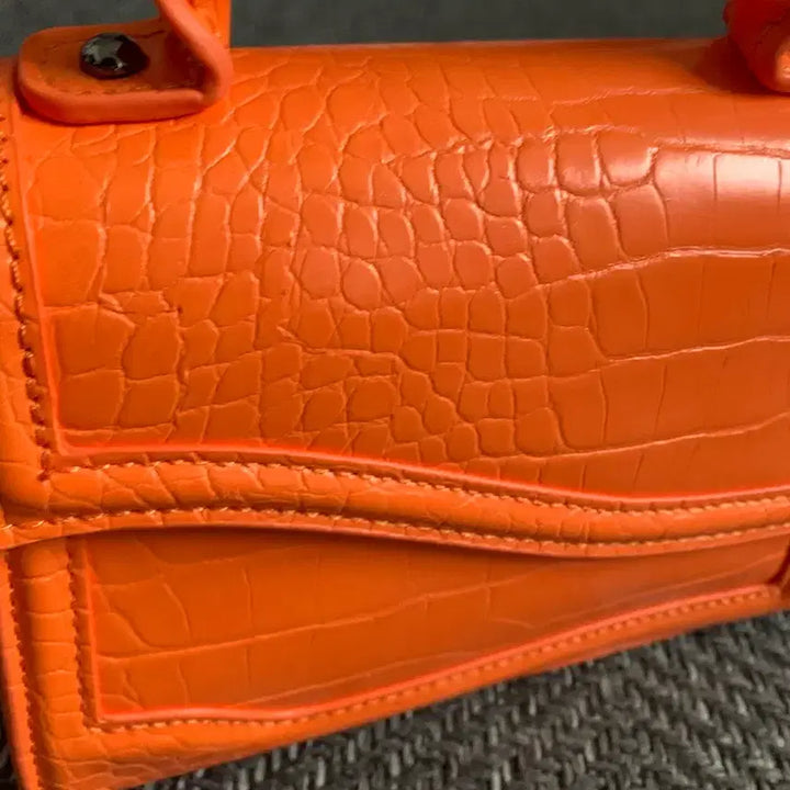 [BUNJANG] ZARA Orange Crocodile Pattern Mini Crossbody Bag / 자라 미니백