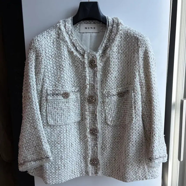 [BUNJANG] Hanseom Mine Tweed Jacket / 한섬 마인 트위드 자켓