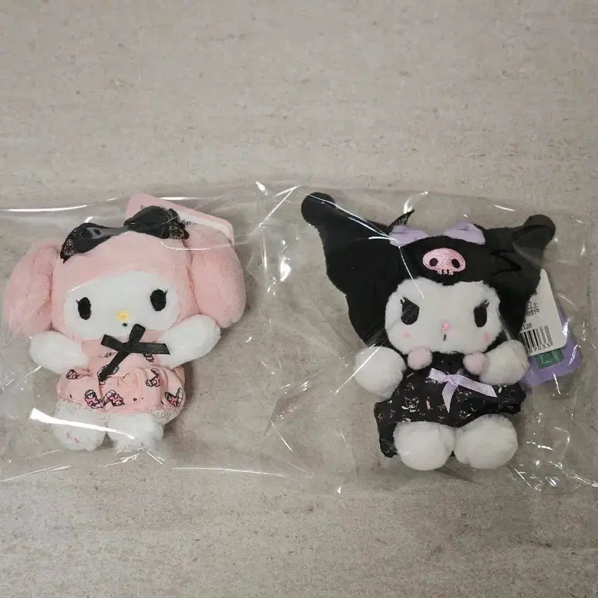 [BUNJANG] Sanrio Kuromi &amp; My Melody Keyring / 산리오 쿠로미인형키링 마이멜로디인형키링