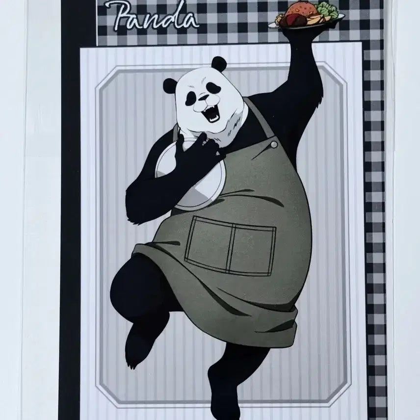 [BUNJANG] Jujutsu Kaisen Chugai Cafe Panda Bromide / 주술회전 츄가이 카페 팝업 콜라보 브로마이드 - 판다