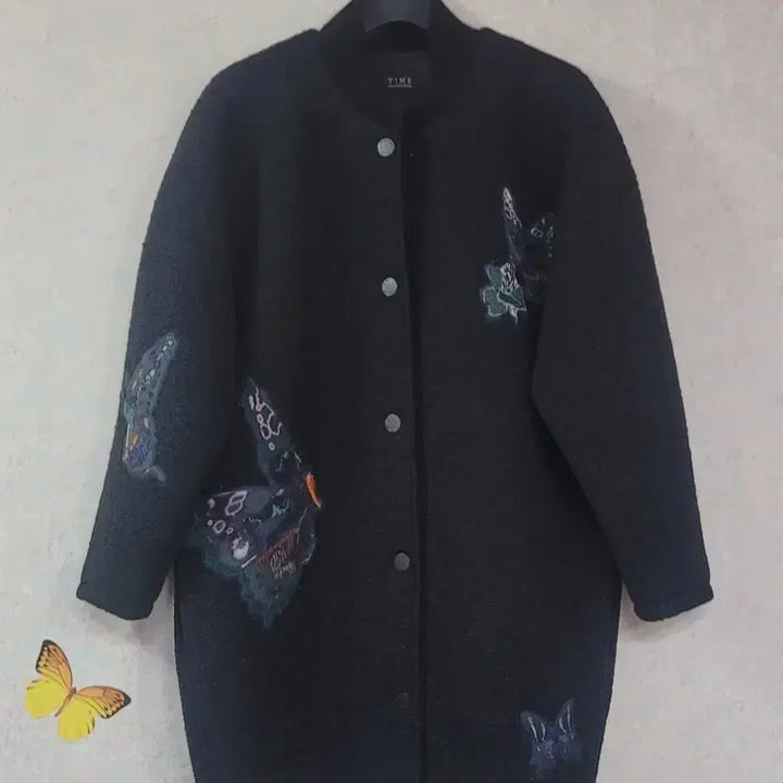 [BUNJANG] Time Butterfly Patch Long Jumper / 타임 나비패치 롱점퍼