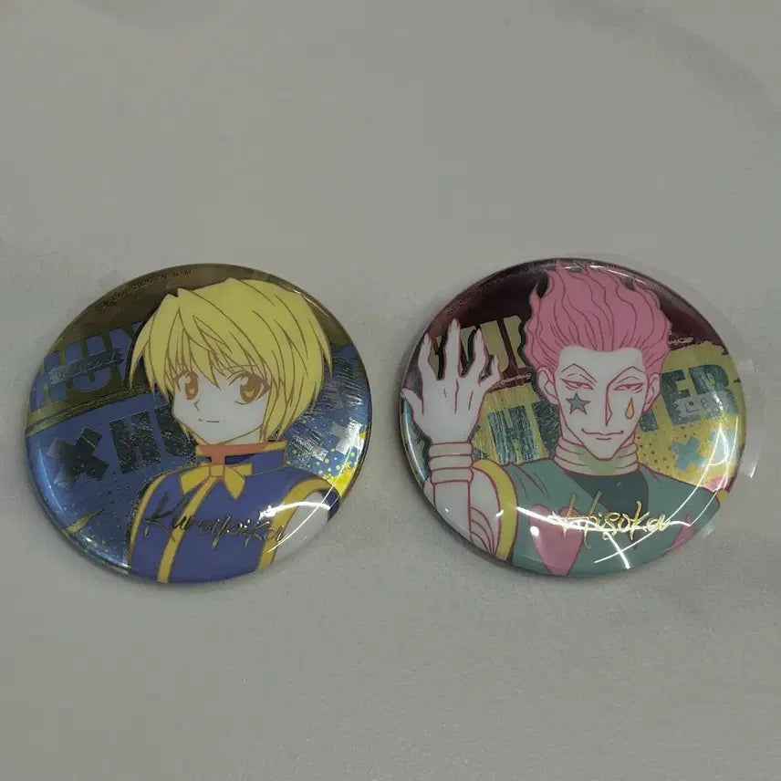 [BUNJANG] Hunter x Hunter Kurapika Hisoka Badge Set / 헌터헌터 크라피카 히소카 뱃지