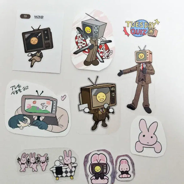 [SOLD OUT] 괴담출근 브라운 스티커 세트 굿즈 비공굿 일괄