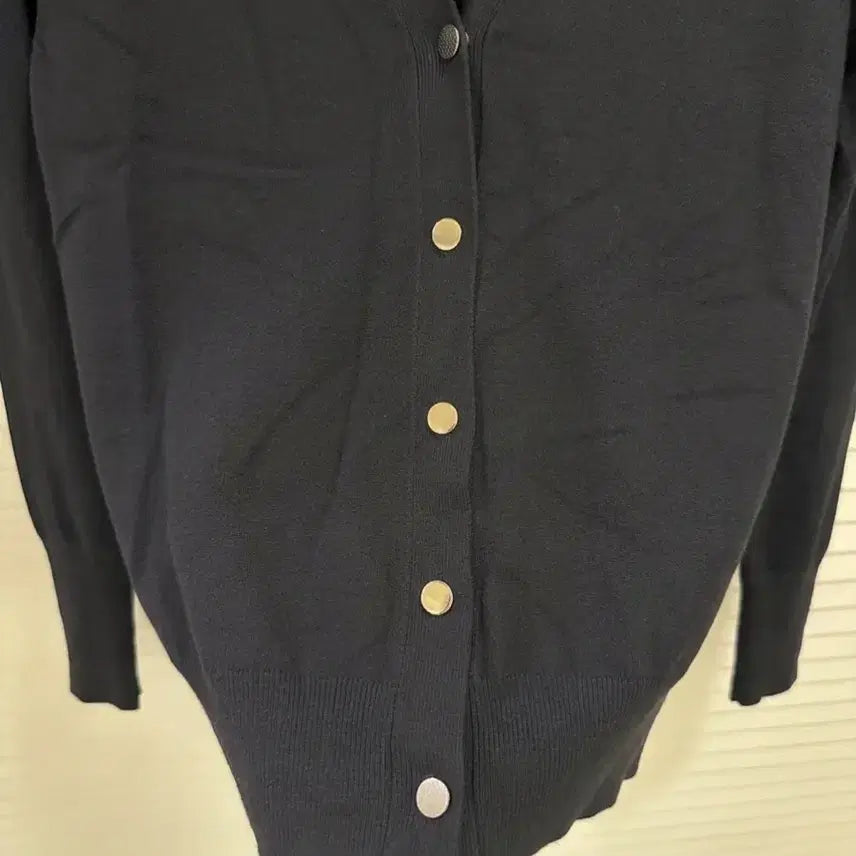 [BUNJANG] ZARA Black Gold Button Knit Cardigan S / ZARA 자라 블랙 골드버튼 니트 가디건 S