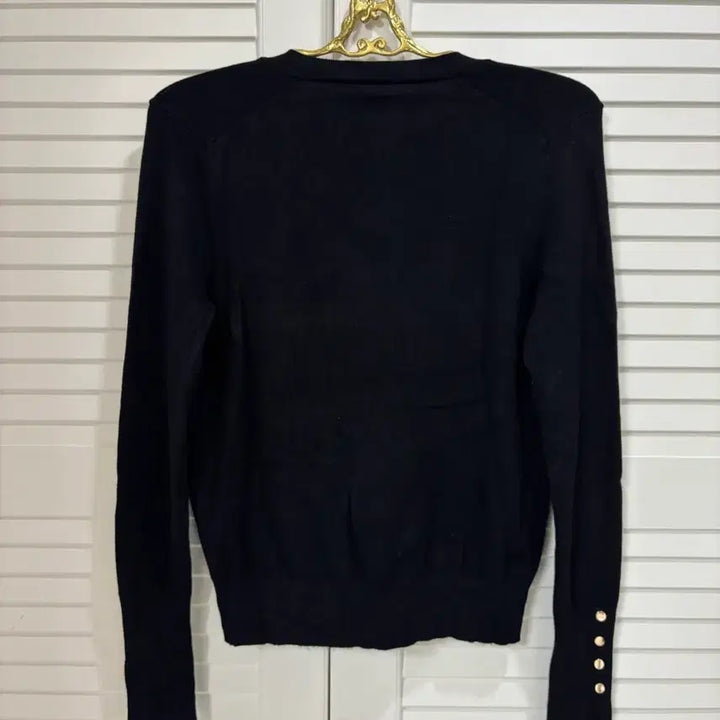 [BUNJANG] ZARA Black Gold Button Knit Cardigan S / ZARA 자라 블랙 골드버튼 니트 가디건 S
