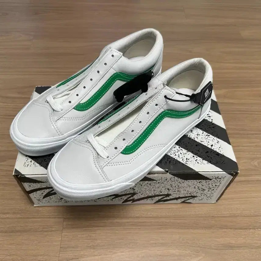 [BUNJANG] Vans Vault OG Style 36 LX Leather Green / 반스 레더 볼트 OG 스타일 36 LX 그린 280 28