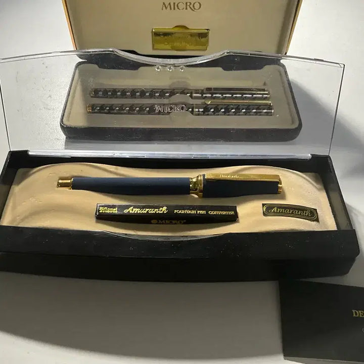 [BUNJANG] Micro Amaranth &amp; MIT Ceramic Pen Fountain Pen Set / 마이크로 만년필 세트 샤프