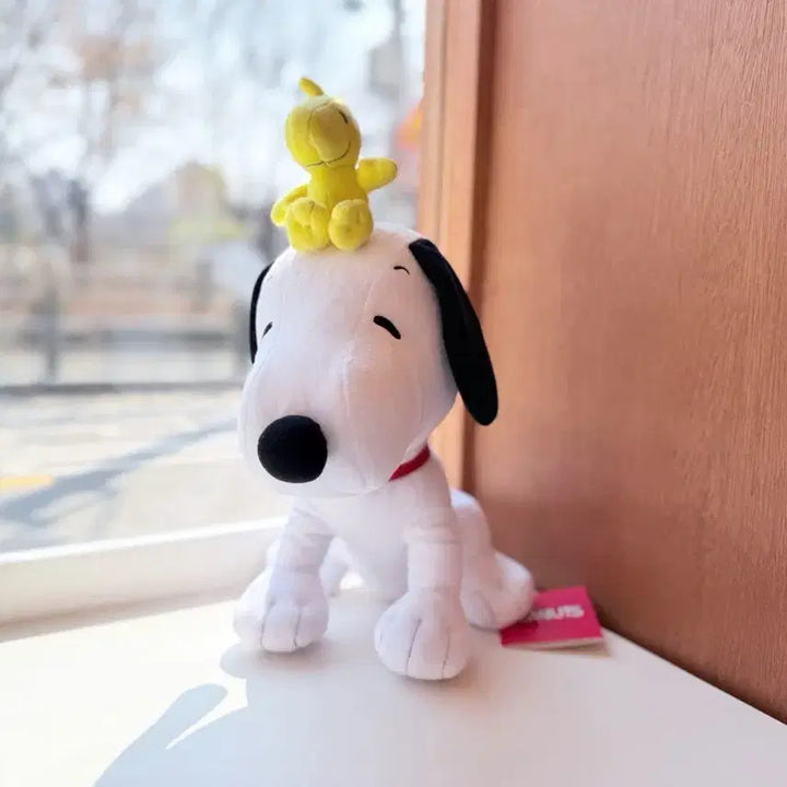 [BUNJANG] Snoopy &amp; Woodstock Plush Toy (37cm) / 일본 피넛츠 머리위 우드스탁 snoopy 스누피 인형 37cm