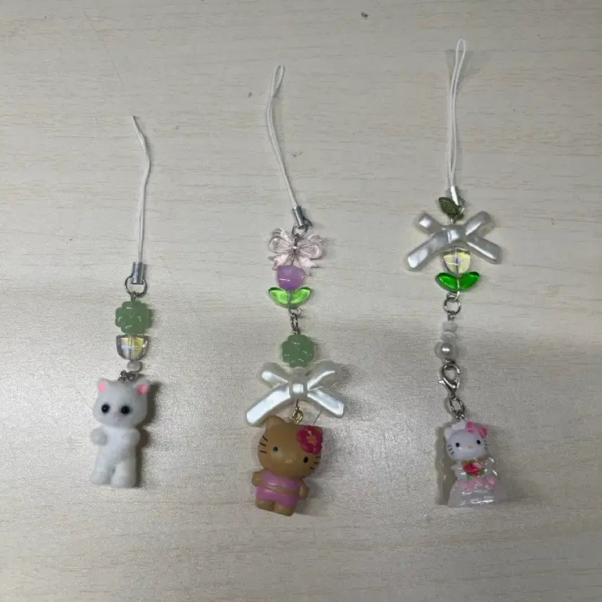 [BUNJANG] Kitty Cat Keyring Bundle Set / 태닝키티,신부키티,고양이키링 일괄 판매 합니다