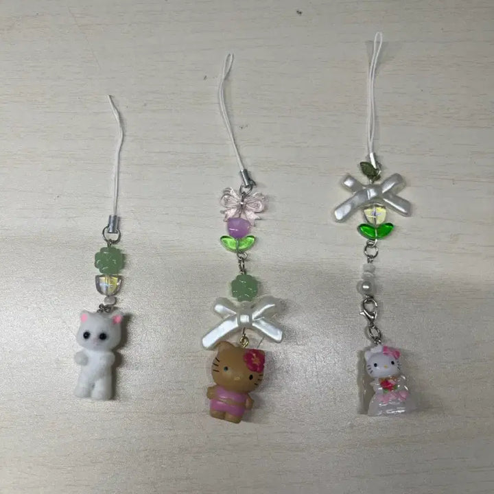 [BUNJANG] Kitty Cat Keyring Bundle Set / 태닝키티,신부키티,고양이키링 일괄 판매 합니다