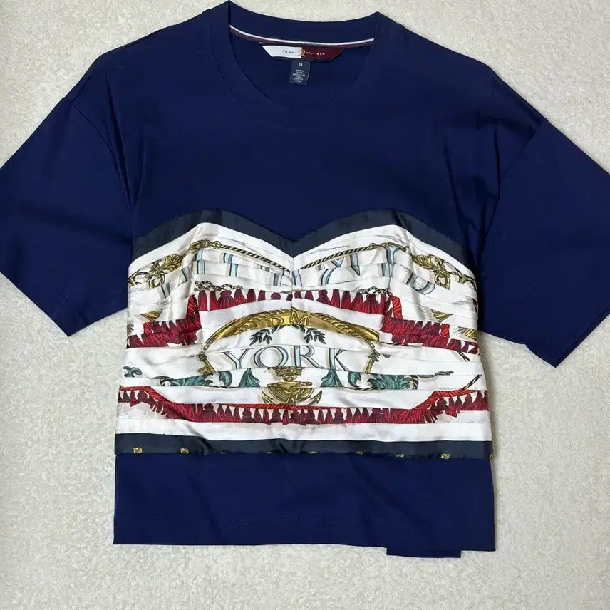 [BUNJANG] Tommy Hilfiger Crest Collection T-Shirt / 타미힐피거 크레스트 컬랙션 반팔 티셔츠 S