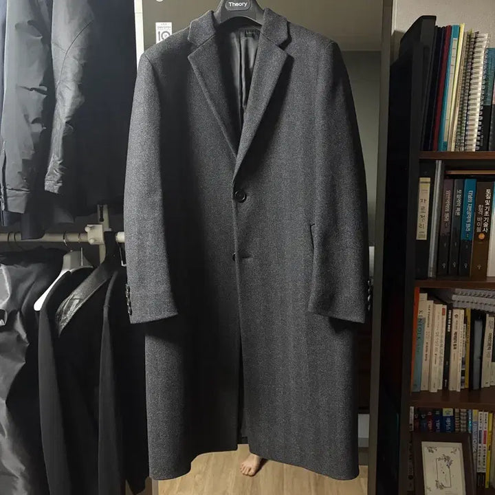 [BUNJANG] Allegri Wool Blend Coat - Charcoal Grey / 알레그리 코트(48, 97) 그레이