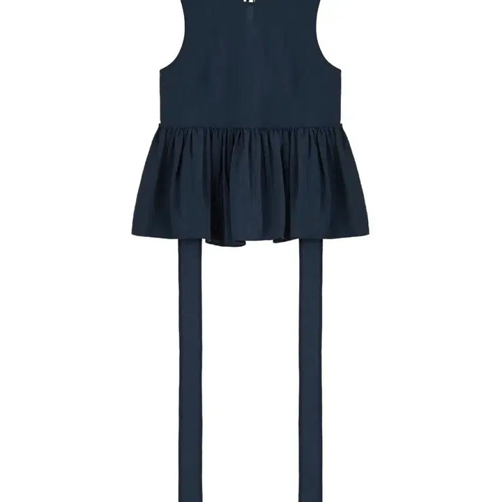 [BUNJANG] Cosmoss Airy Strap Sleeveless Blouse (Navy) / 코스모스 블라우스 AIRY STRAP SLEEVELESS (NAVY)