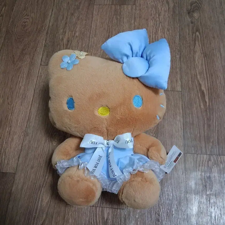 [BUNJANG] Hello Kitty Blue Ribbon Dress 30cm Plush / 헬로키티 인형 하늘색 리본 드레스 30센티(무료배송)