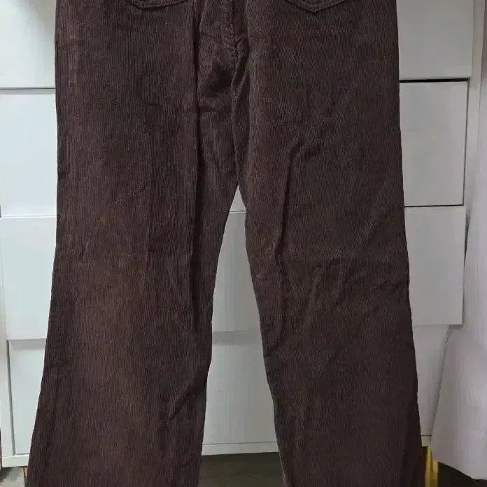 [BUNJANG] Brown Corduroy Boots-cut Pants / 브라운 코듀로이 팬츠