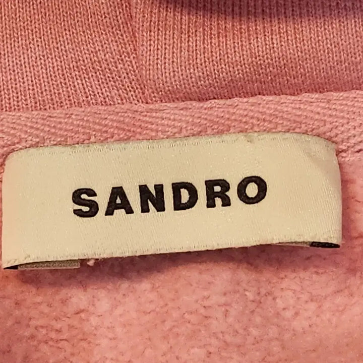 [BUNJANG] Sandro Pink Hoodie / 산드로 핑크 후드티