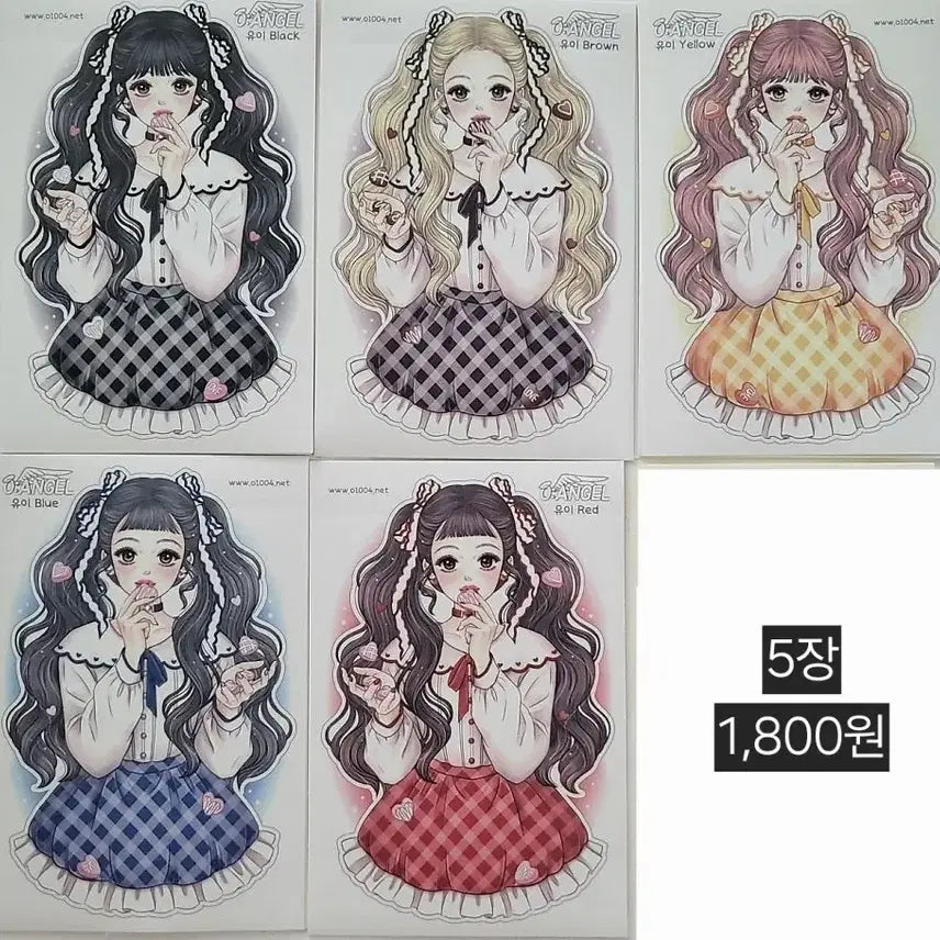 [BUNJANG] 5000 Angels Nikky, Yui, Bunny Stickers / 오천사 인스 스티커 (니키,유이,버니)
