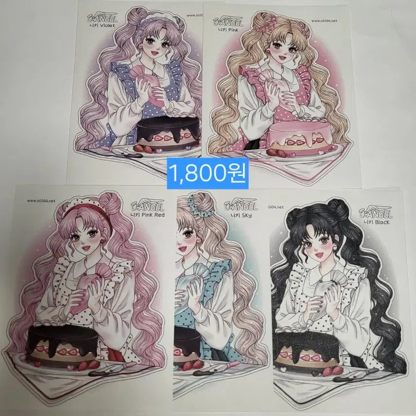 [BUNJANG] 5000 Angels Nikky, Yui, Bunny Stickers / 오천사 인스 스티커 (니키,유이,버니)