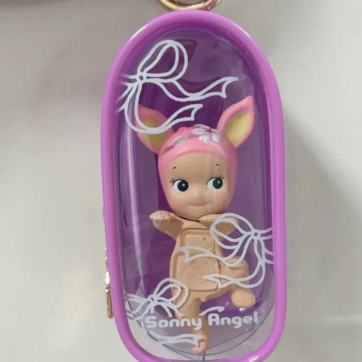 [BUNJANG] Sonny Angel Cherry Blossom Baby Deer Keychain Holder Pouch / 소니엔젤 체리블러썸  아기사슴 in 키링 홀더 파우치