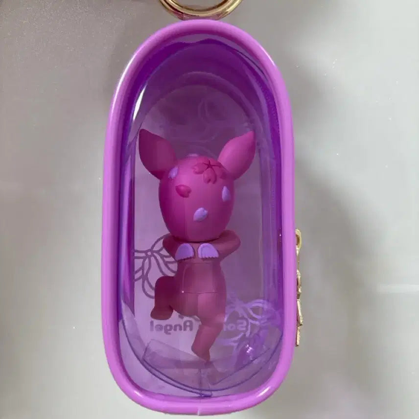 [BUNJANG] Sonny Angel Cherry Blossom Baby Deer Keychain Holder Pouch / 소니엔젤 체리블러썸  아기사슴 in 키링 홀더 파우치