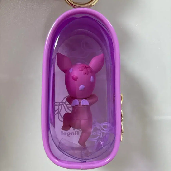 [BUNJANG] Sonny Angel Cherry Blossom Baby Deer Keychain Holder Pouch / 소니엔젤 체리블러썸  아기사슴 in 키링 홀더 파우치