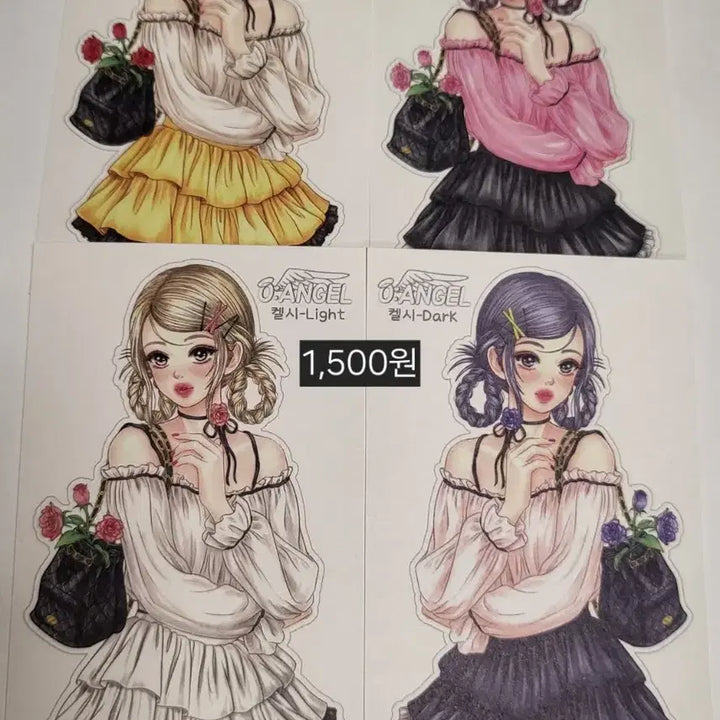 [BUNJANG] Ocheonsa Ins Sticker (Serena, Kelsi) / 오천사 인스 스티커 (세레나,켈시)