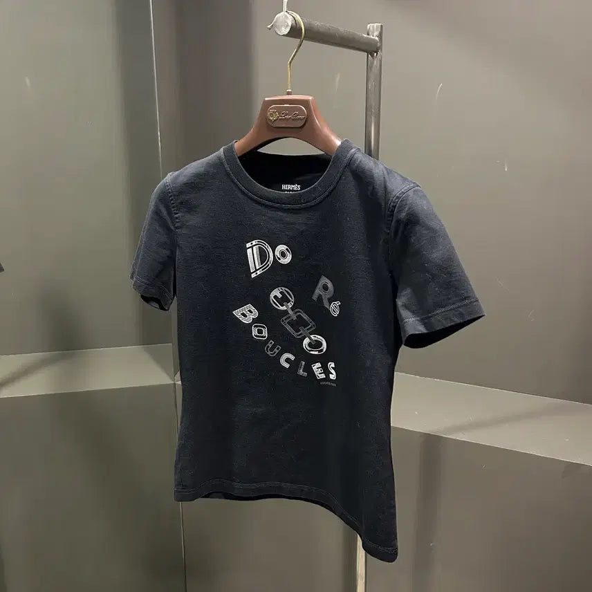 [BUNJANG] Hermes Micro Printing T-shirt / 에르메스 마이크로 프린팅 티셔츠