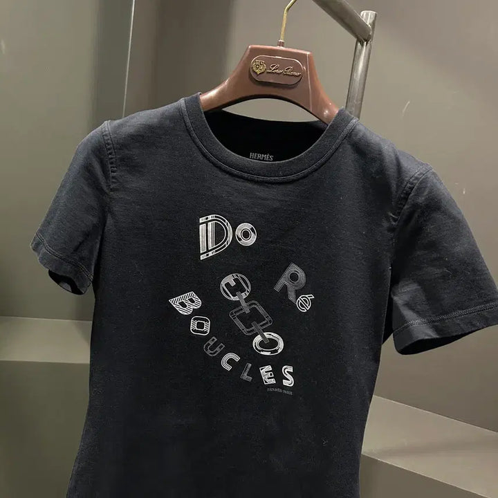 [BUNJANG] Hermes Micro Printing T-shirt / 에르메스 마이크로 프린팅 티셔츠